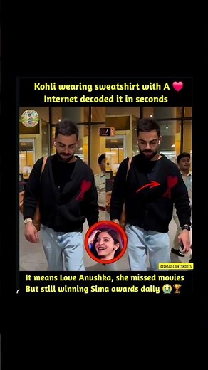 Is Virat Kohli wearing Anushka’s initial? ❤️😱 #Virushka #viral #shorts