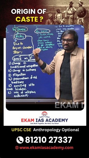 Origin of Indian Caste System Explained | Aryan Invasion Theory | UPSC Anthropology This video explains the Aryan Invasion Theory and its role in the origin and evolution of the Indian caste system from an anthropological perspective, specially designed for UPSC Anthropology Optional aspirants. Aryan Invasion Theory UPSC anthropology, origin of caste system in India, caste system anthropology explanation, Varna and Jati system UPSC, Aryan vs non Aryans anthropology, theories of caste system UPSC