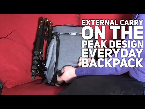 Peak Design Everyday Backpack: External carry instructional video Review