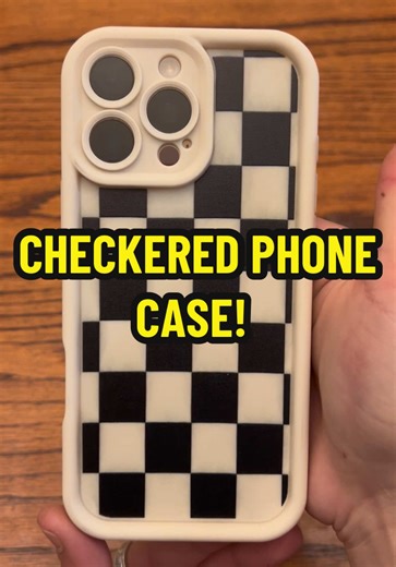Stylish Checkered Phone Case in Multiple Colors
