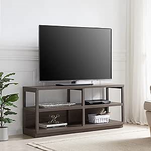 Thalia Rectangular TV Stand for TV's up to 60" in Alder Brown