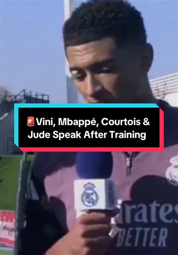 🚨Vini, Mbappé, Courtois & Jude Speak After Training #realmadrid #vinijr #mbappe #judebellingham #tapiaa__