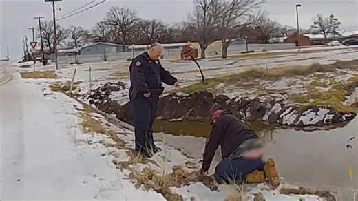 Dallas tow truck driver rescues man from culvert off highway