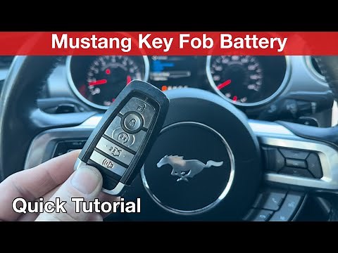 2020 Ford Mustang how to replace key fob battery