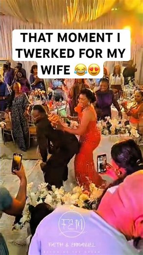 The moment I twerked for my wife during our wedding #shorts
