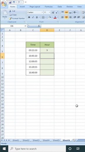 How to use HOUR Formula in Excel | Excel Basics #excel #exceltricks #hour