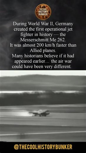 The First Jet Fighter in History 😳 #history #shorts