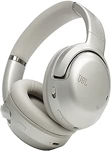 JBL Tour One M2 - Wireless Over-Ear True Adaptive Noise Cancelling Headphones, 4-mic Superior Calls with Voice Control, JBL's Legendary Pro Sound & Spatial Sound, Fast Pair Enabled (Champagne)