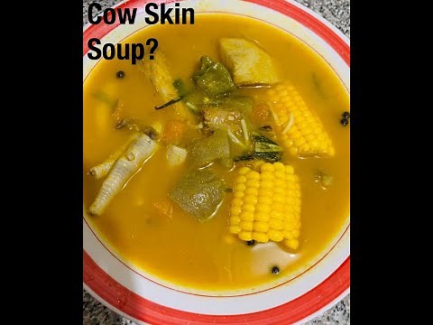 HOW TO MAKE COW SKIN SOUP JAMAICAN STYLE || CHICKEN FOOT || CHICKEN NECK||