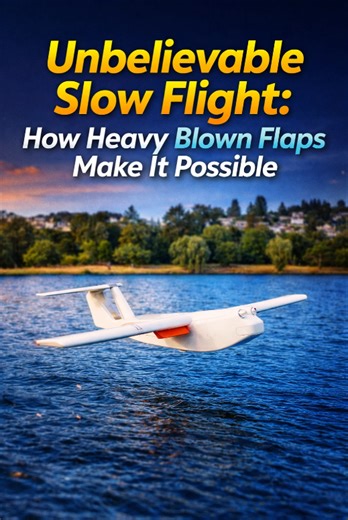 Unbelievable slow flight: How heavy blown flaps make it possible