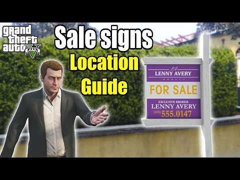 All Lenny Avery's Sale Sign Locations - GTA 5 Story Mode