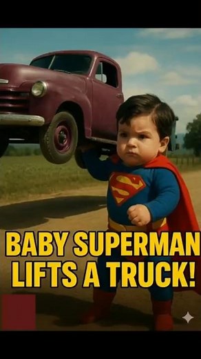 Baby Superman Lifts the Truck 🚛💪 | Superman: The Movie (1978) #superman