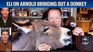 What’s it like having your interview interrupted by a live donkey? Lots of fun talking Arnold Schwarzenegger Manningcast with the 2-time Super Bowl champ today: | The Rich Eisen Show