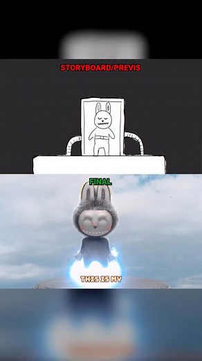 224K views · 1.9K reactions | [STORYBOARD vs FINAL] Labubu - Gloria (official song) | HorrorSkunx | Facebook