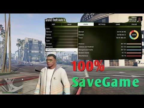 GTA 5 : Save Game File Location | 100% Save Game | all Mission Completed