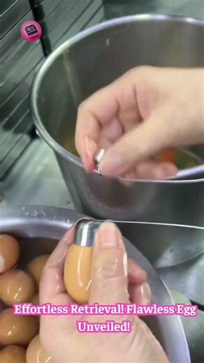 Egg Extractor GENIUS: This Tool Scoops A PERFECT Egg Every Time! 🥚✨🤯 #KitchenHack #Satisfying