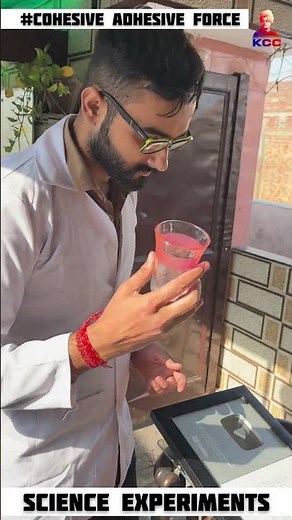 adhesive and cohesive of water | science experiments |#experiment #science #physics