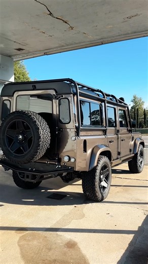 Would you drive this Custom Classic Bronze Land Rover Defender 110 by HIMALAYA? 🇺🇸 #landrover