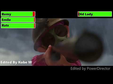 Ratatouille (2007) House Chase with healthbars