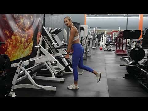 Using Hammer Strength Squat Lunge Machine for RDLs & Lunges!