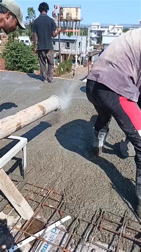 Fast Slab Casting with RMC Pump! #Construction #Shorts