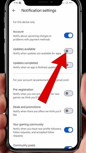 Play Store Update Notification On Kaise Kare | How to turn on update notification #playstore #shorts