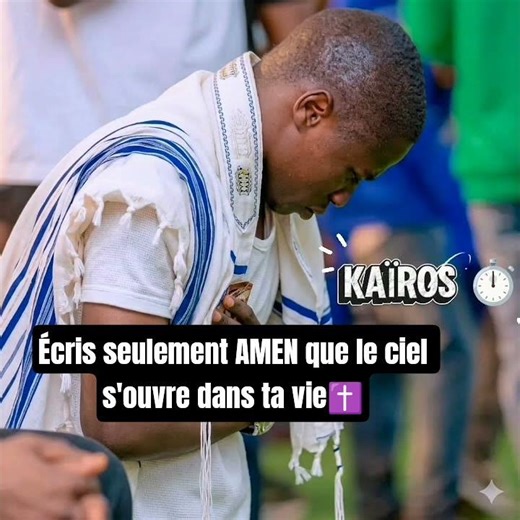 écris seulement amen que le ciel s'ouvre dans ta vie ✝️