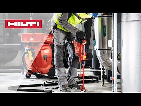 HOW TO get the best performance with the Hilti DD 30-W coring tool in hand held drilling
