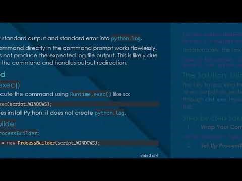 Resolving Python Install Command Execution from Java on Windows