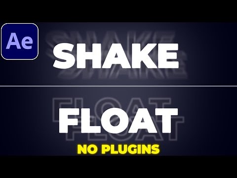 Float Shake Text in After Effects | Float Effect | Shake Effect | No Plugins