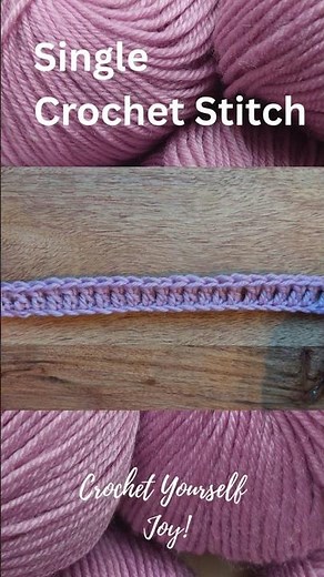 Single Crochet Stitch 🧶 | Calm & Easy Tutorial for Beginners 🌿💗