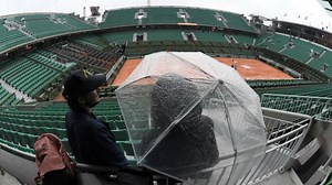 Play cancelled at French Open due to heavy rain