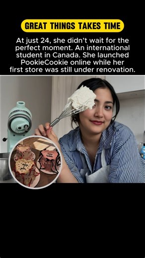 At just 24, she didn’t wait for the “right moment.” As an international student in Canada, she launched PookieCookie online while her first store was still under renovation. No excuses. No delays. Just action. This is proof that success starts when you start. . Want to know the full story? / Link in bio Or Visit our website www.thrivevisionedge.in ✅ . Dm For Any Enquiry ✉️ . . #startupbusiness #SuccessStory #startup #entrepreneur #explore #fyp #explorepage #Reels #SuccessJourney #Trending #bussi