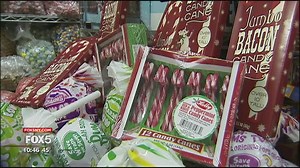 Bacon-flavored candy canes and more