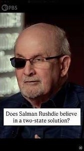 Does Salman Rushdie believe in a two-state solution?