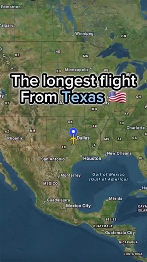 The longest flight from Texas 🇺🇸 | Flight and routes Every day