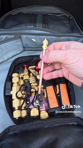 HVAC Commissioning Bag setup- @VETO PRO PAC Hose Hauler #hvactechnician #airconditioning #vetopropac #hvactools #onthetools