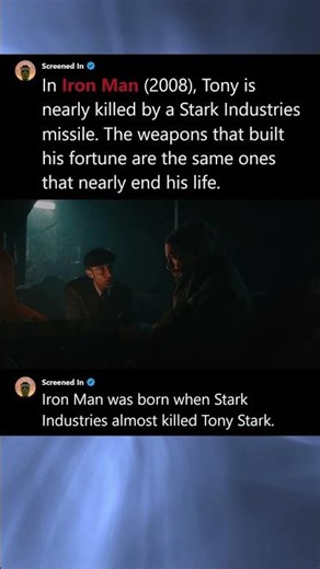 In Iron Man (2008), The Weapon That Nearly Killed Tony Had His Company’s Name on It