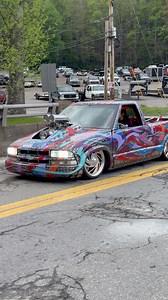 Bagged, Blown, & Right Hand Drive Chevy S10 at Mini Truckin’ Nationals • Owner: Chassis Fab John #sickslammedtrucks #fblifestyle #minitruckin | SICK Slammed Trucks