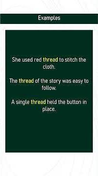 thread # Expand Your English Vocabulary