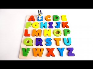 Best Learn ABC Puzzle with BLUEY | Preschool Learning Toy Video