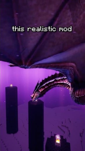 Minecraft but the dragon is REALISTIC #shorts