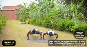 15K views · 273 reactions | The #Take10Challenge is all about what works for you. You can run for 10 minutes, do 10 push-ups, or anything that will get you fit and ready for the #RotaryCancerRun10 ☺️ Record a video of yourself and share it with the Hashtag #Take10Challenge and stand a chance of winning a running kit for the Rotary Cancer Run. Here's a team from Robbie Fitness showing you how to do it. | Centenary Bank | Facebook