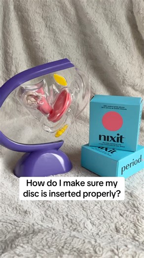 How to know if your menstrual disc is inserted properly ✅ #periodtips #menstrualdisc #howto #nixit