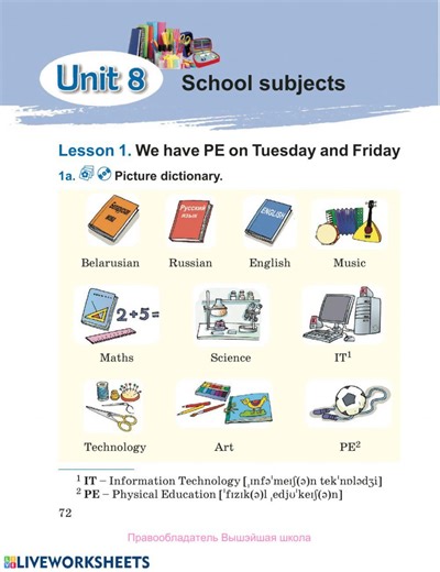 Form4. Unit 8. Lesson 1 worksheet
