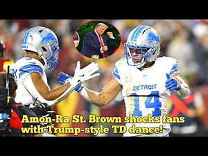 Lions star explains why he performed president's signature dance move after TD.