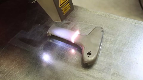 500W laser vs 1930s aluminum syringe!