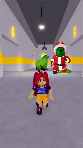 kpop Demon Hunter escape CHRISTMAS CAPYBARA FAMILY PRISON RUN #roblox #shorts | Flame FuN