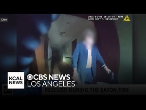Video shows moments LASD deputies find 100-year-old woman inside evacuated building near Eaton Fire