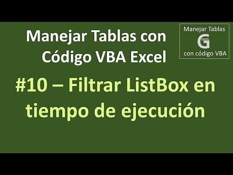Buscar Filtrar datos en ListBox en tiempo de ejecución | Manejar Tablas (ListObject) VBA Excel (10)